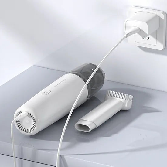 Mini Handheld Vacuum Cleaner – Powerful Suction, Rechargeable, for Car and Home Use
