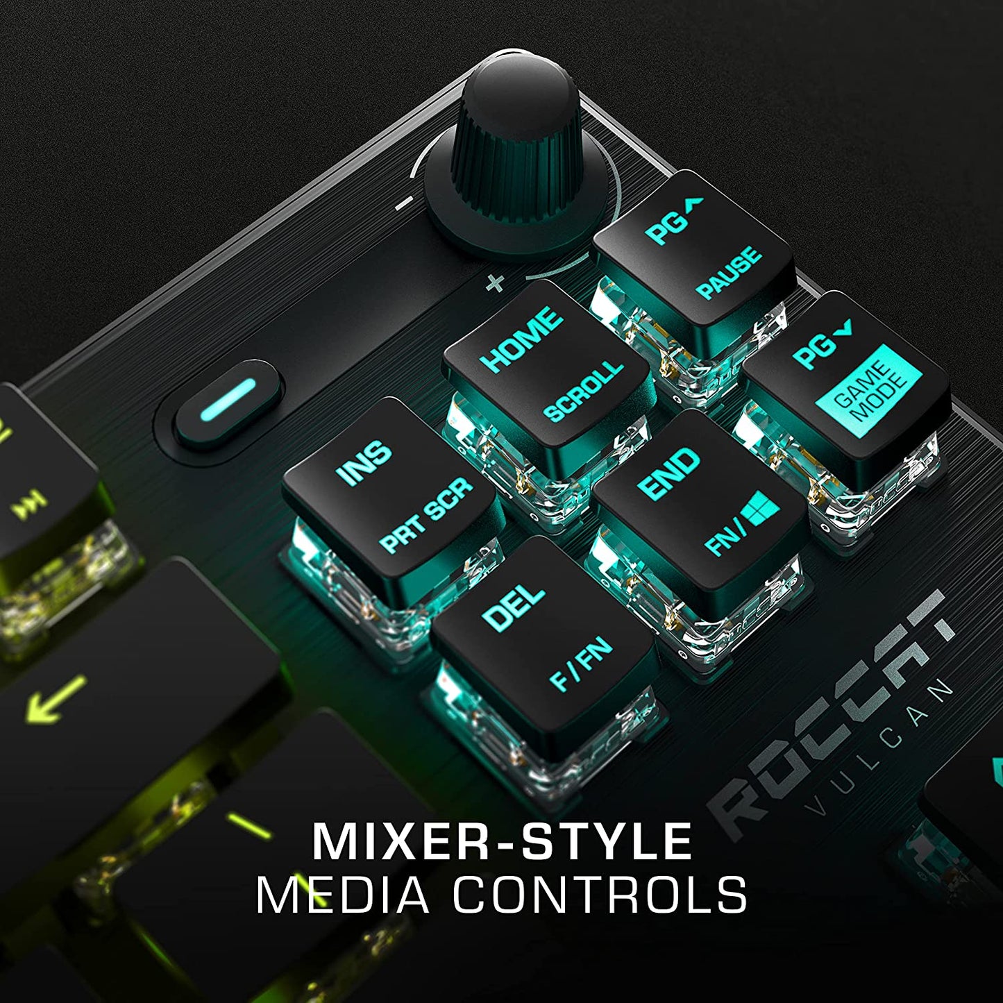 Vulcan TKL RGB Gaming Keyboard - Compact Tenkeyless Design with Titan Switches and Anodized Aluminum Finish