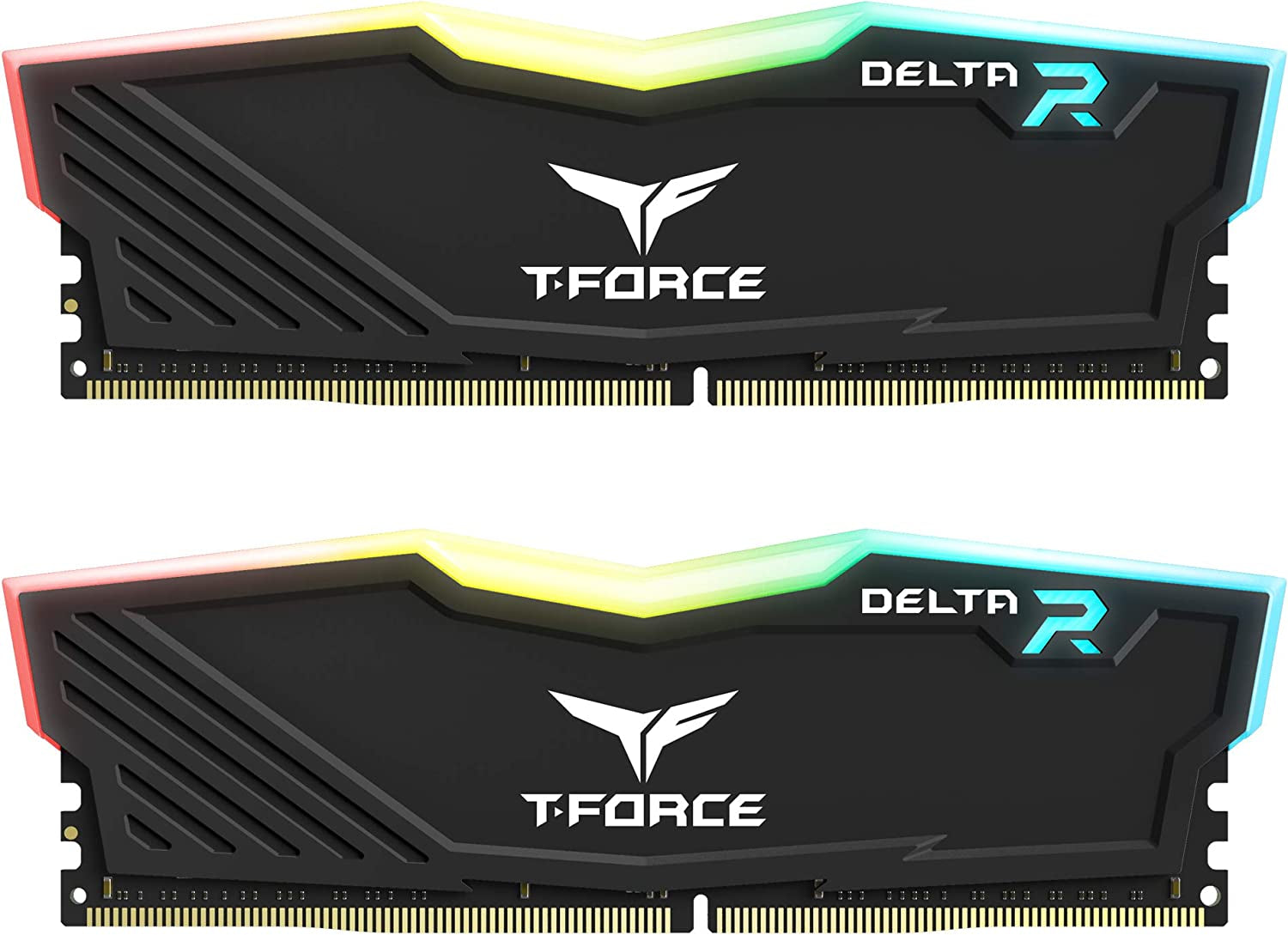T-Force Delta RGB 16GB (2x8GB) DDR4 3200MHz CL16 Desktop RAM - High Performance Memory Module in Black