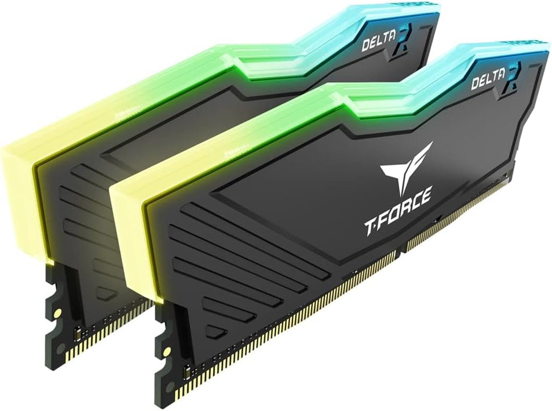 T-Force Delta RGB 32GB (2x16GB) DDR4 3200MHz CL16 Gaming RAM - Black
