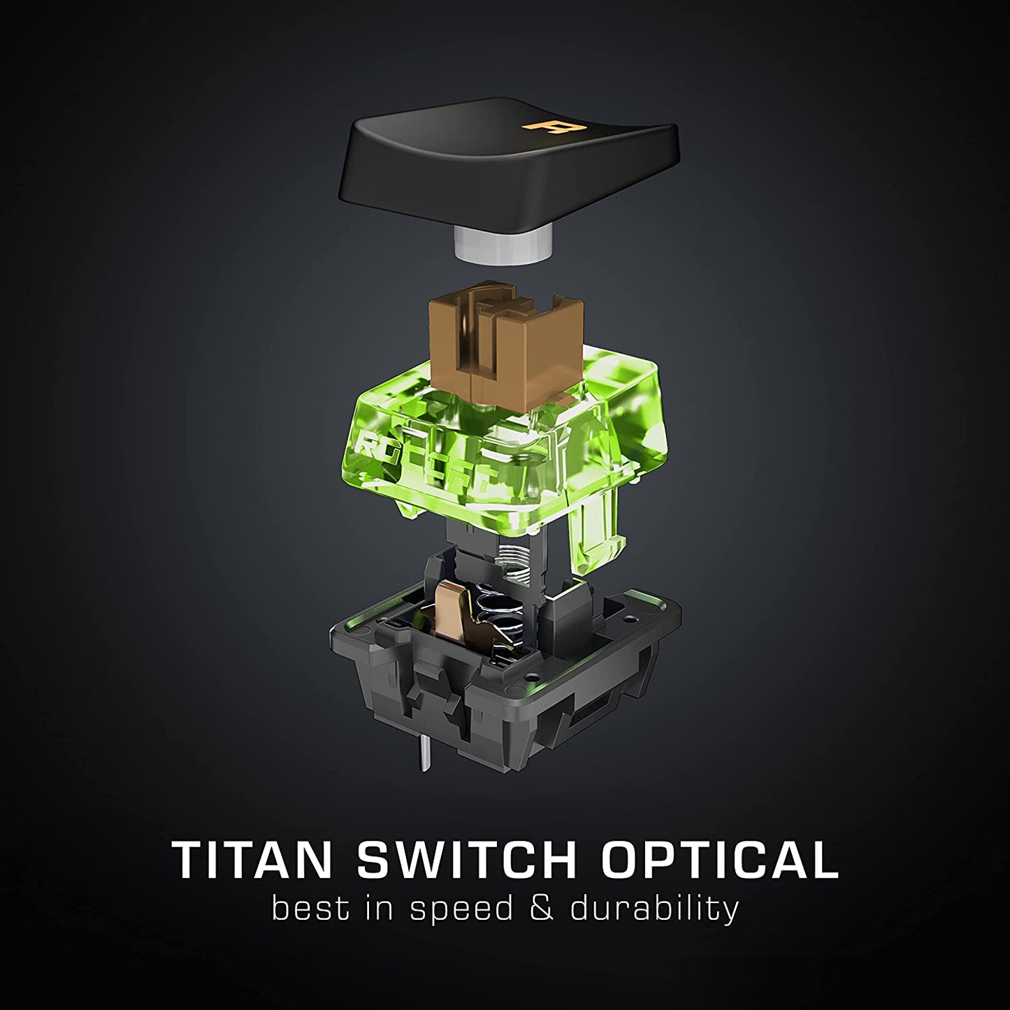 Vulcan TKL RGB Gaming Keyboard - Compact Tenkeyless Design with Titan Switches and Anodized Aluminum Finish