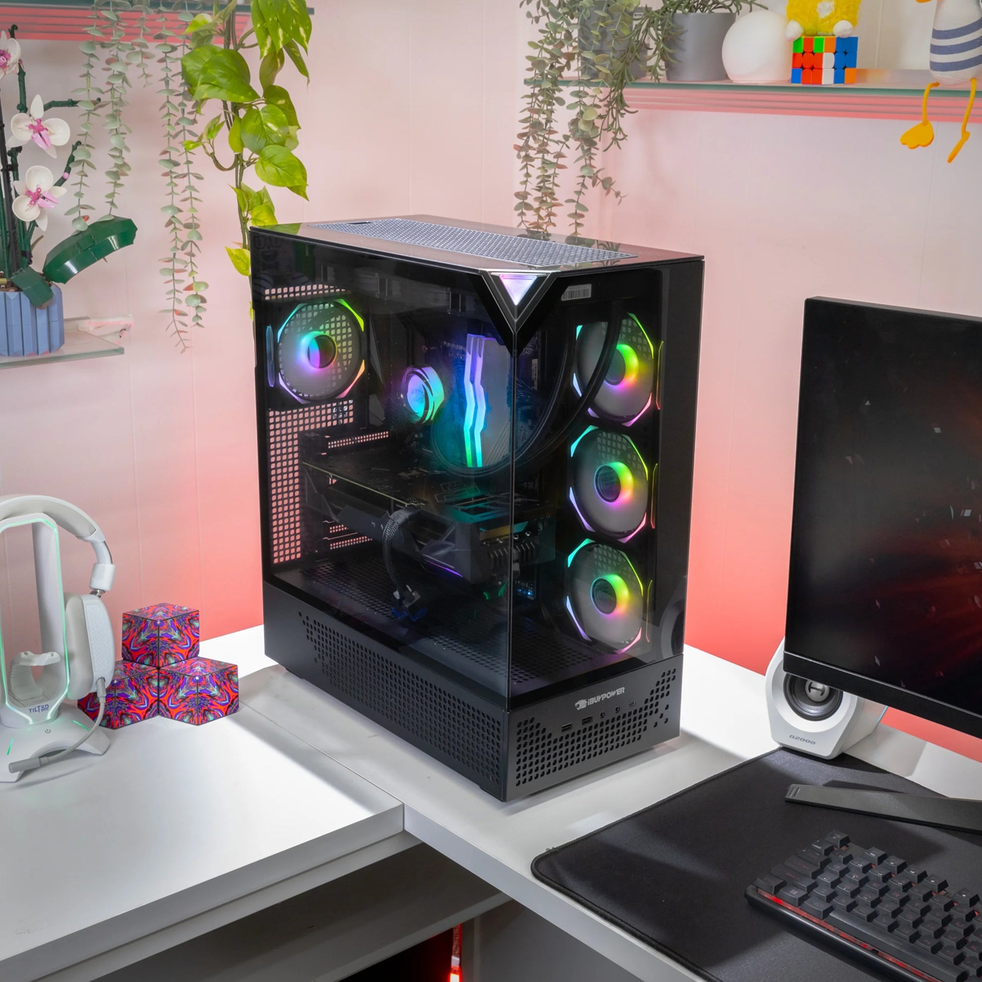 Element Pro Black Gaming PC - Intel i9 14900KF, NVIDIA RTX 5070, 32GB RAM, 2TB SSD, Windows 11