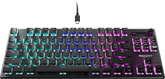 Vulcan TKL RGB Gaming Keyboard - Compact Tenkeyless Design with Titan Switches and Anodized Aluminum Finish