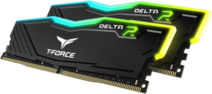 T-Force Delta RGB 32GB (2x16GB) DDR4 3200MHz CL16 Gaming RAM - Black