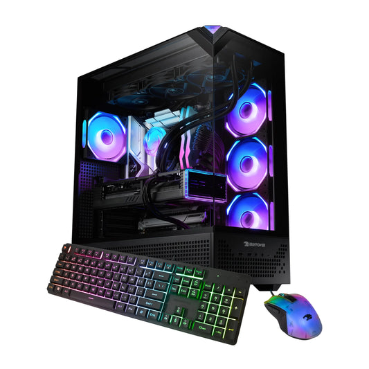 Element Pro Black Gaming PC - Intel i9 14900KF, NVIDIA RTX 5070, 32GB RAM, 2TB SSD, Windows 11