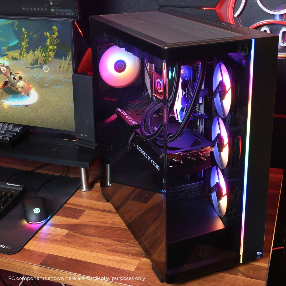 Ultimate Gaming Powerhouse: Gamer Supreme Desktop with Intel Core Ultra 9, NVIDIA RTX 5080, 32GB DDR5, 2TB SSD – Black SLC8000WST