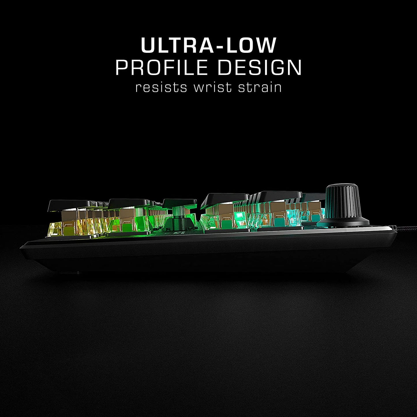 Vulcan TKL RGB Gaming Keyboard - Compact Tenkeyless Design with Titan Switches and Anodized Aluminum Finish