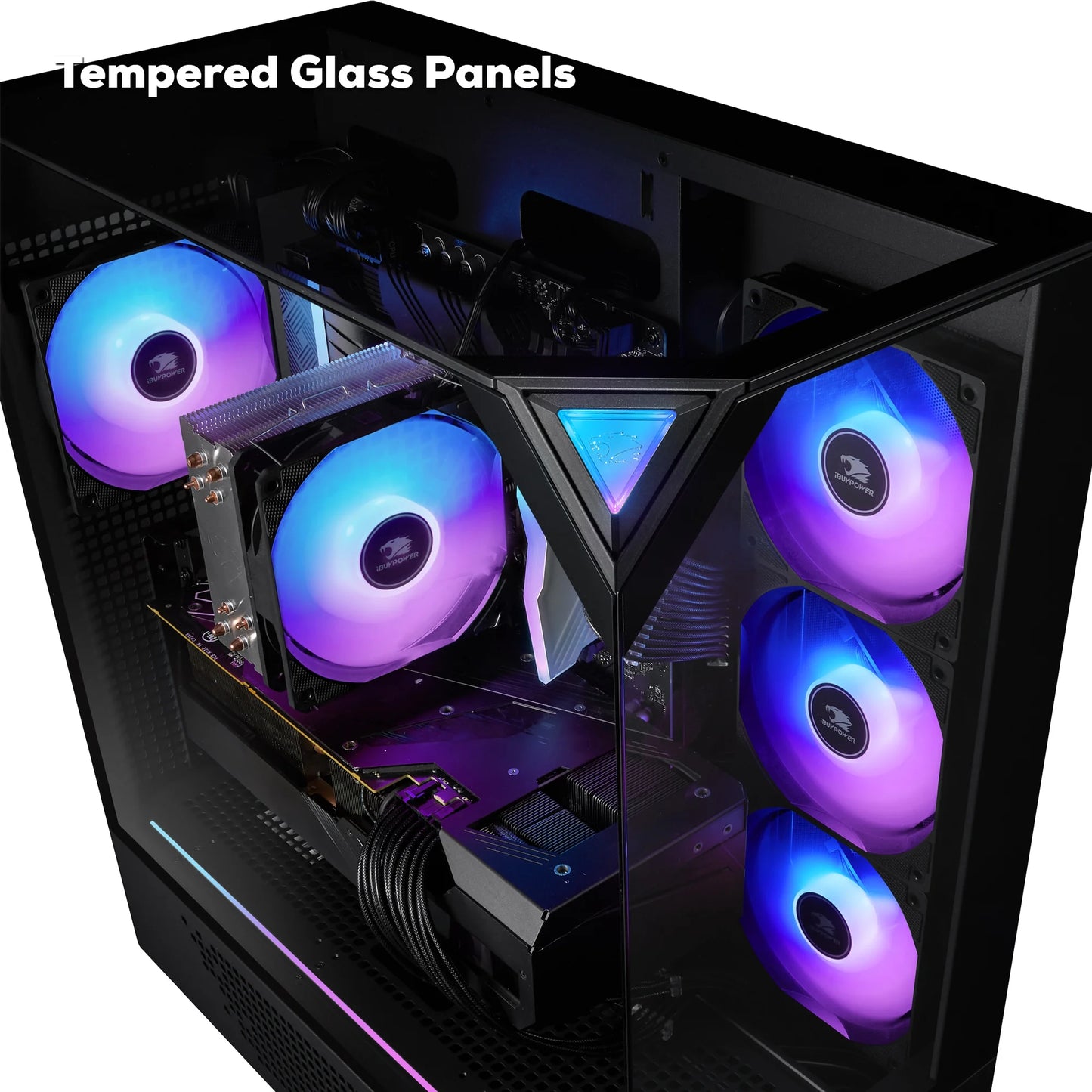 High-Performance Element Black Gaming PC | Intel Core i9-14900F, NVIDIA RTX 5070 12GB, 32GB RAM, 1TB SSD, Windows 11