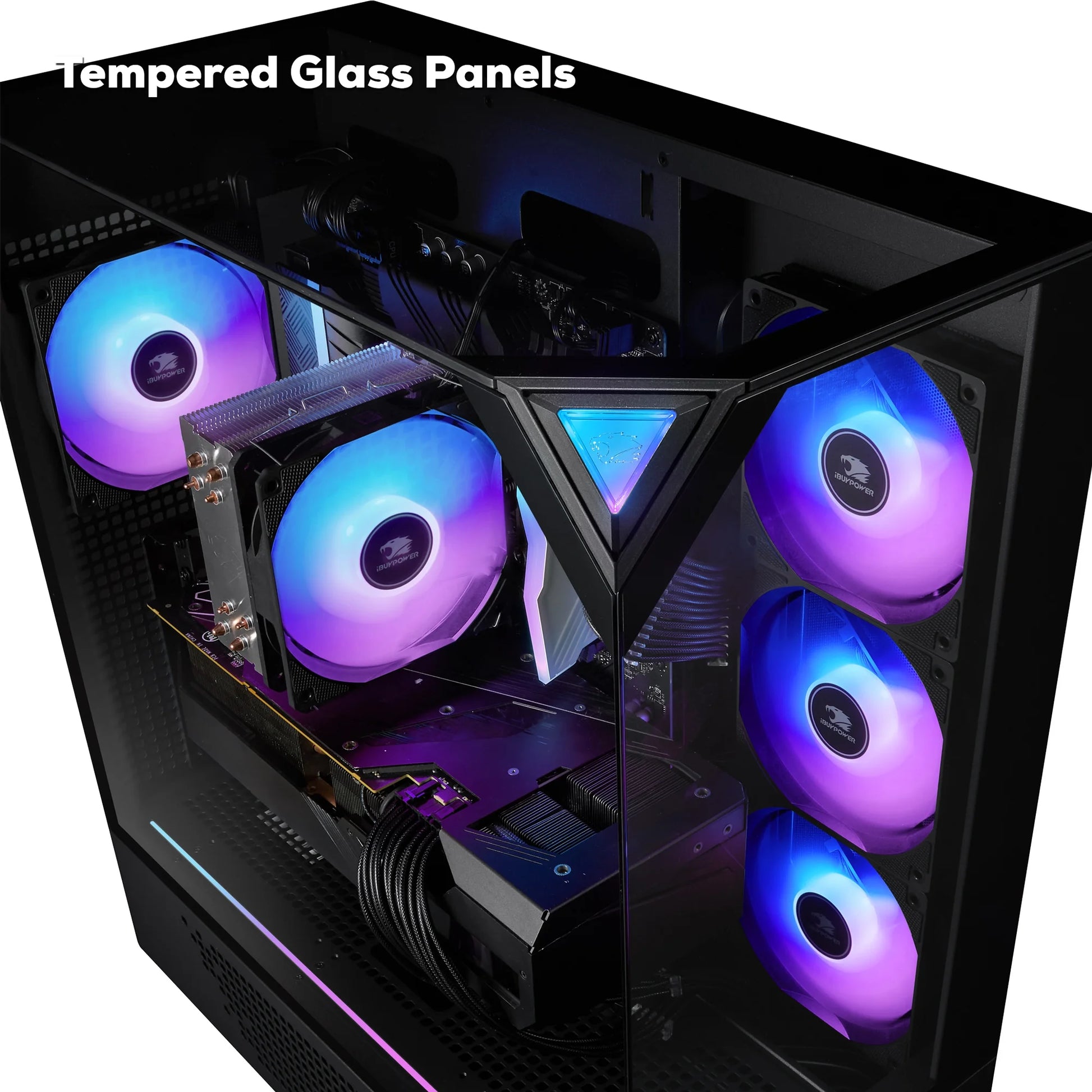 High-Performance Element Black Gaming PC | Intel Core i9-14900F, NVIDIA RTX 5070 12GB, 32GB RAM, 1TB SSD, Windows 11