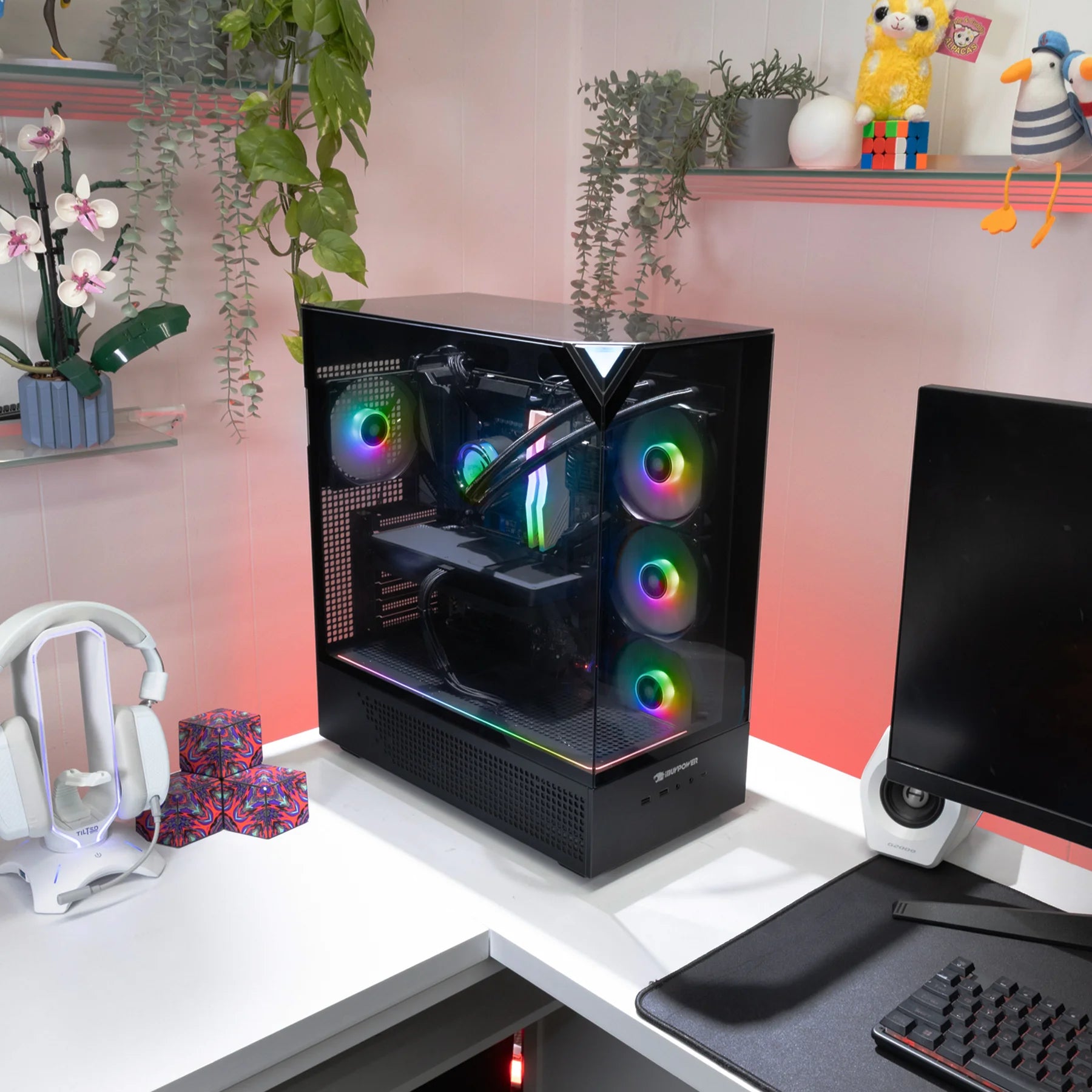 High-Performance Element Black Gaming PC | Intel Core i9-14900F, NVIDIA RTX 5070 12GB, 32GB RAM, 1TB SSD, Windows 11