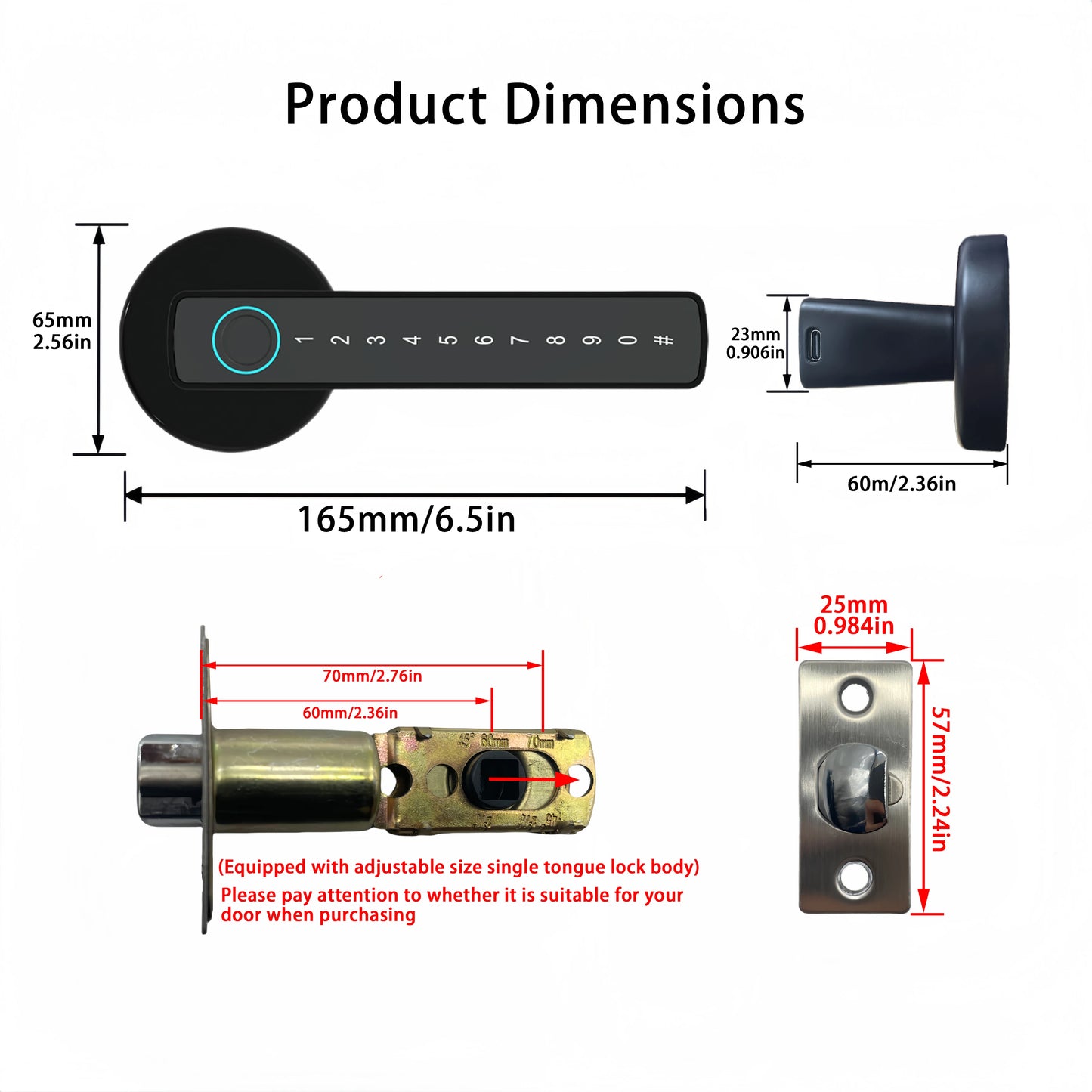 M5 BLE Smart Fingerprint Door Lock