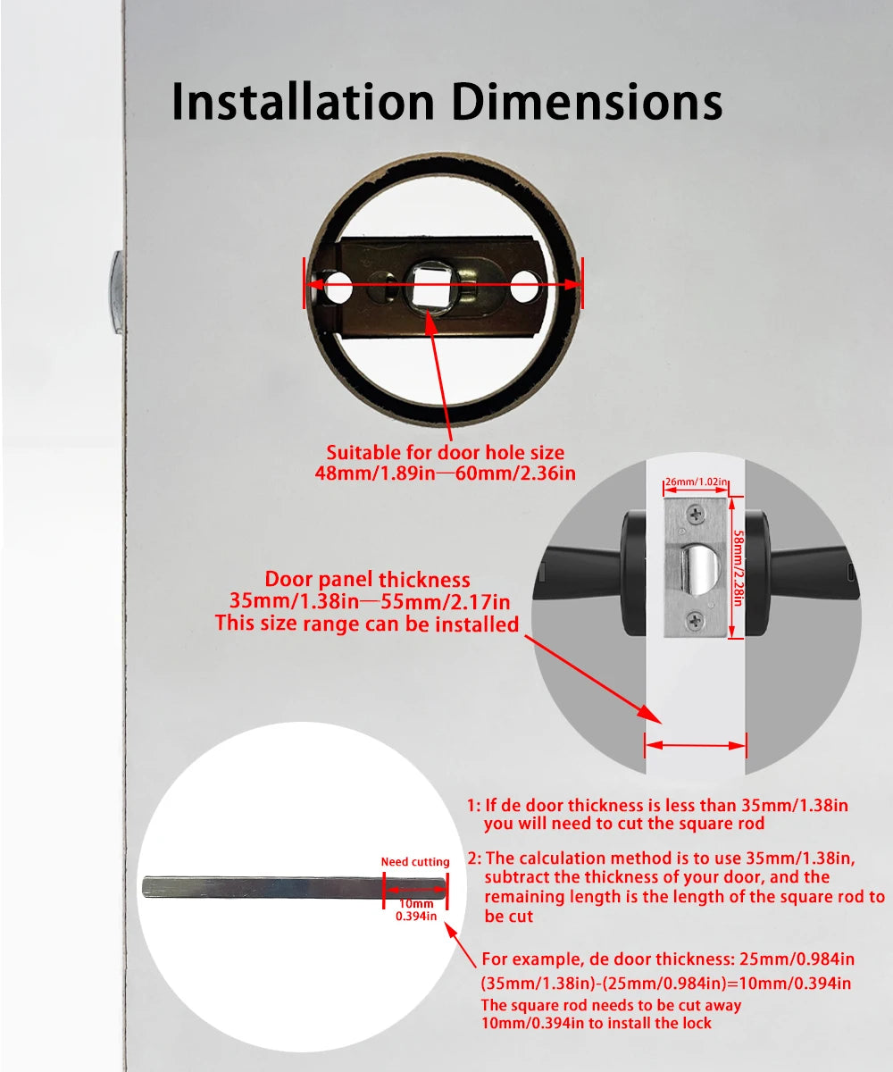 M5 BLE Smart Fingerprint Door Lock
