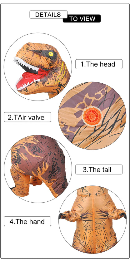 Inflatable Tyrannosaurus Dinosaur Costume