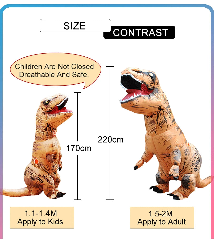 Inflatable Tyrannosaurus Dinosaur Costume
