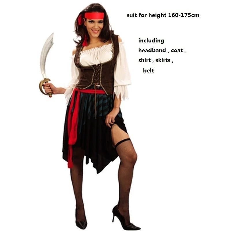Pirate Costumes for Women Men Adult Halloween