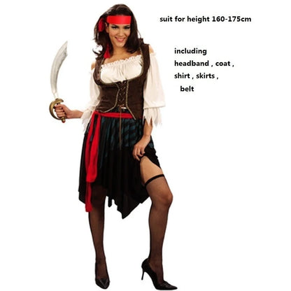 Pirate Costumes for Women Men Adult Halloween