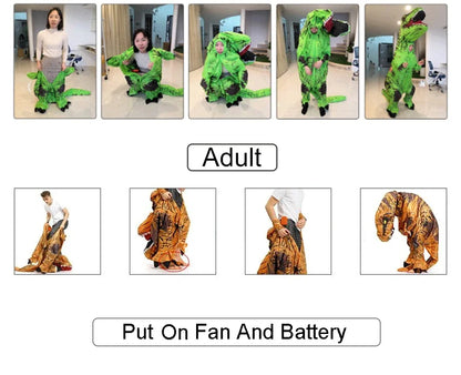 Inflatable Tyrannosaurus Dinosaur Costume