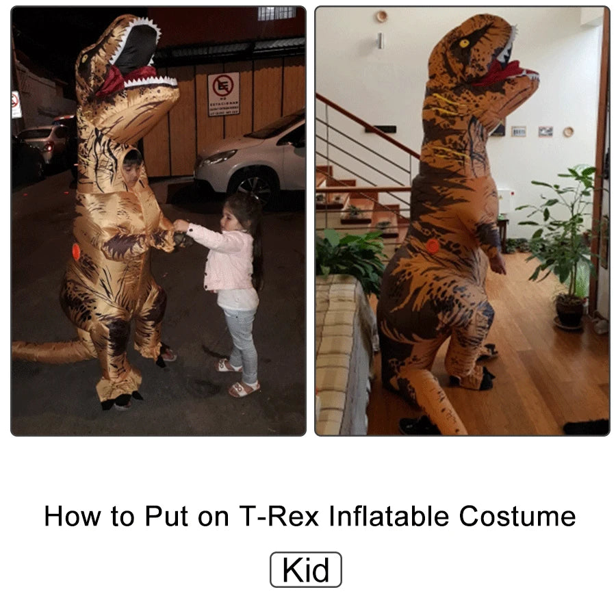 Inflatable Tyrannosaurus Dinosaur Costume