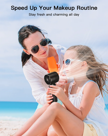 ColdSky Handheld Mini Fan – 4000mAh Portable Rechargeable Fan with LED Display & 5-Speed Turbo Modes