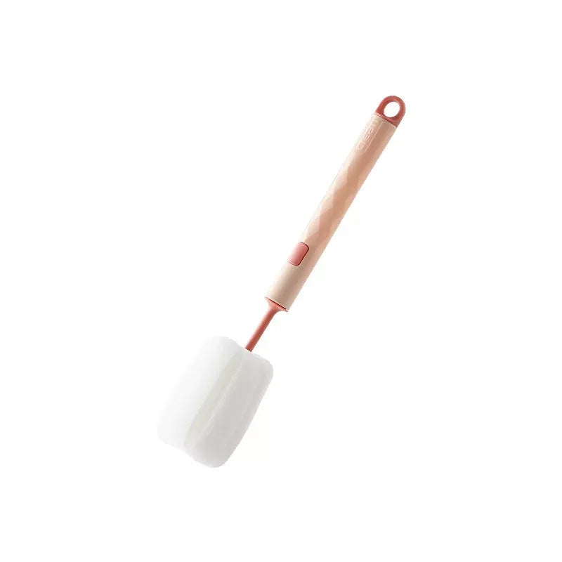 Soft Sponge Cup & Bottle Brush – Long Handle Cleaning Tool
