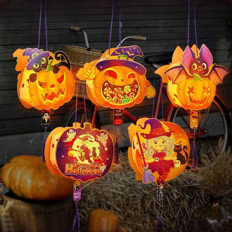 Halloween Pumpkin Lantern Decoration Kit – Creative Party Lanterns for Halloween