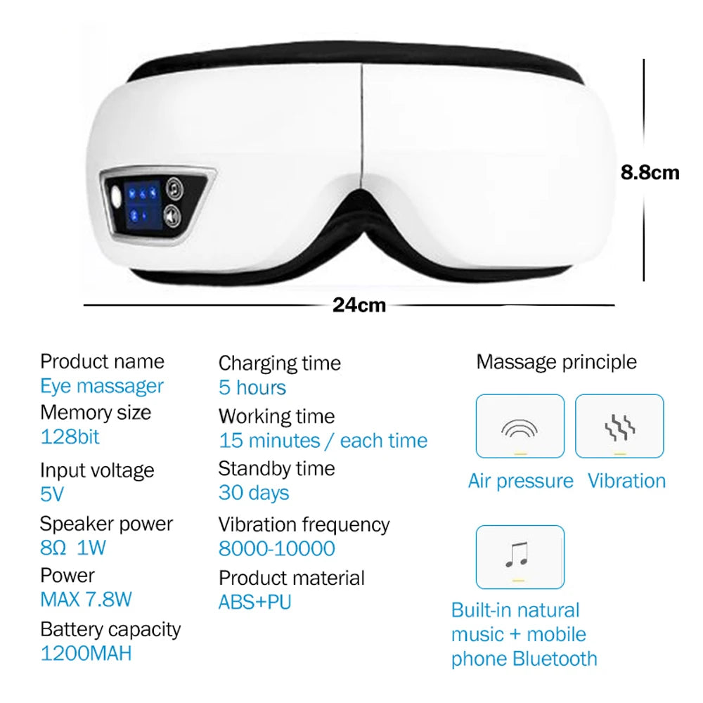 6D Smart Vibration Eye Massager
