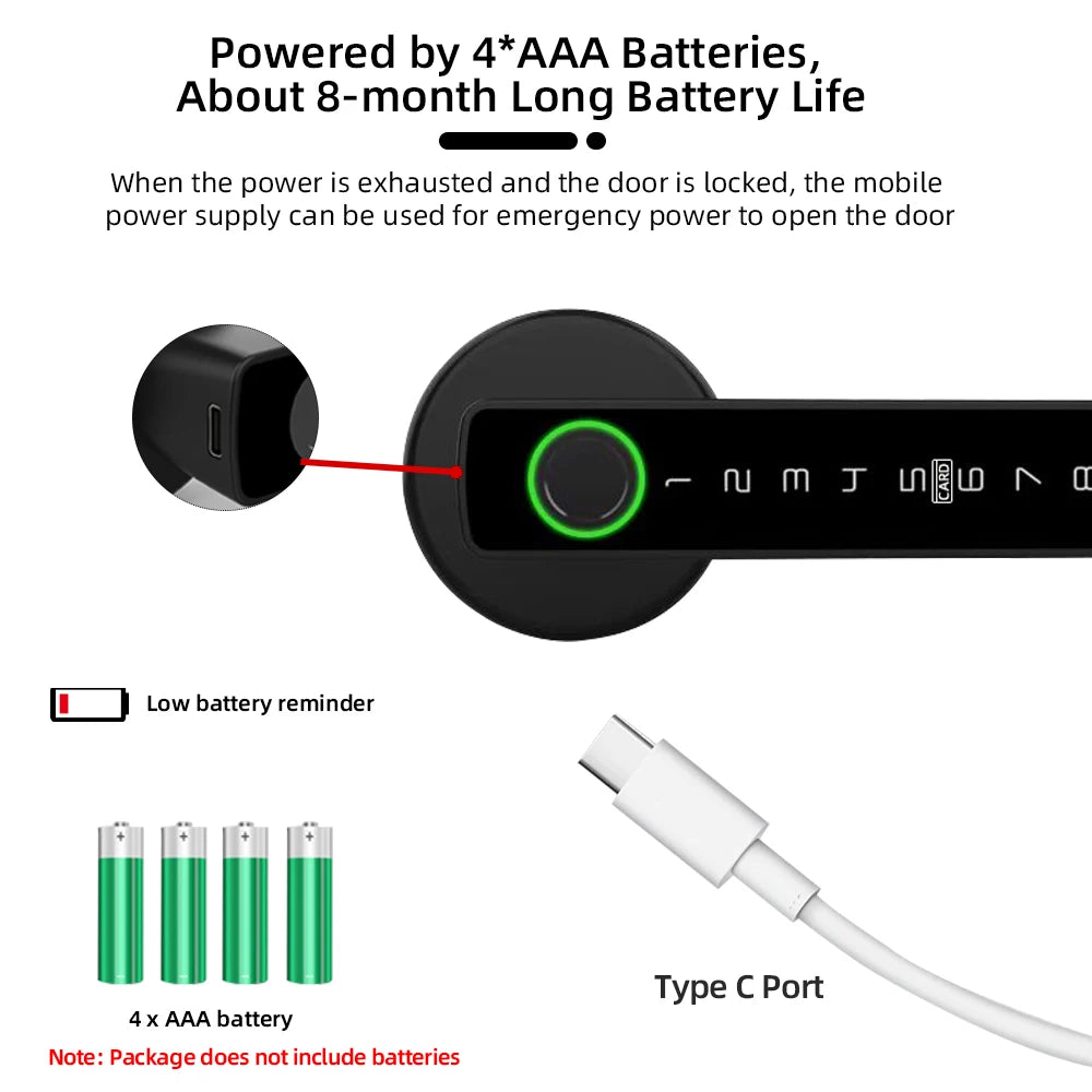 M5 BLE Smart Fingerprint Door Lock