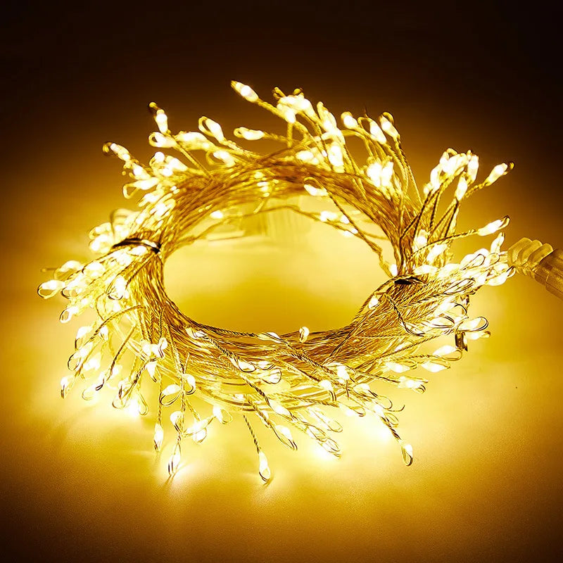 USB Power LED Firecracker String Christmas Lights