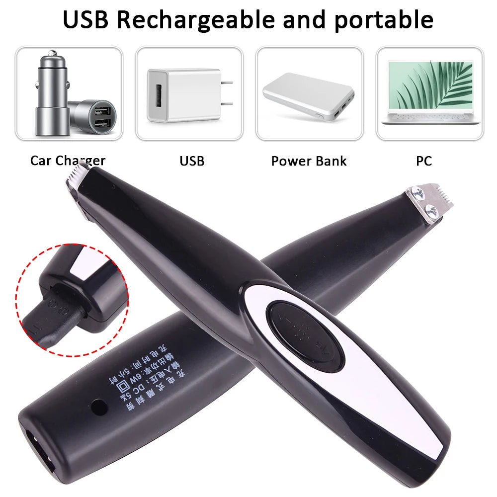 Black and silver tool with USB, car charger, power bank, and PC icons on a white background.