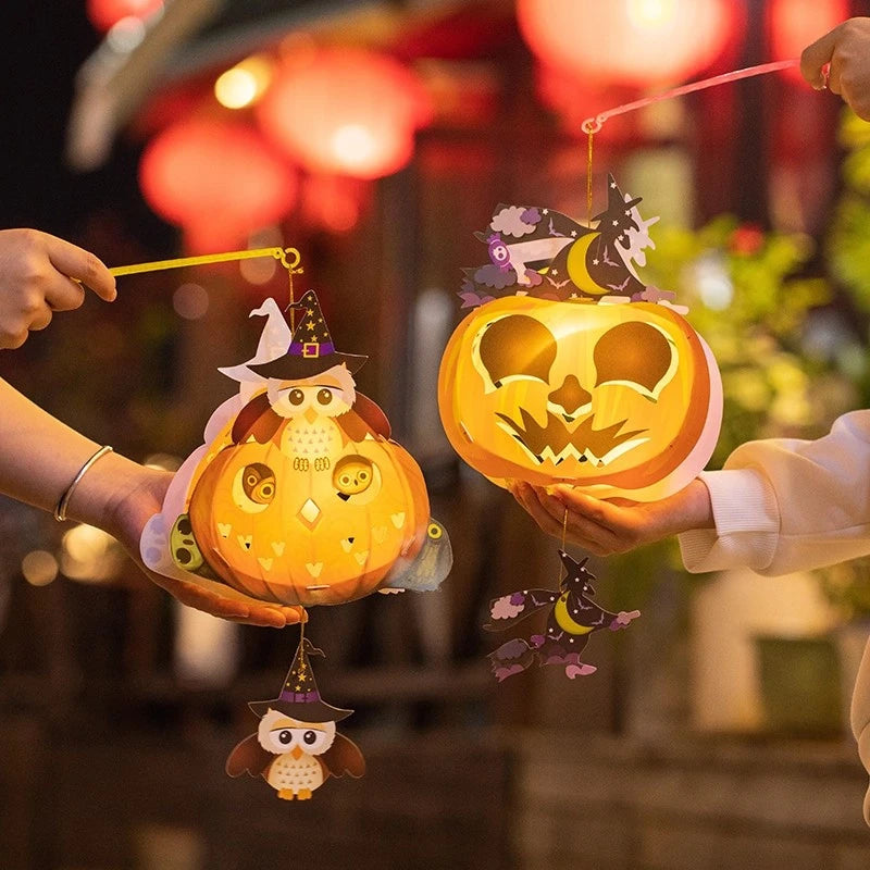 Halloween Pumpkin Lantern Decoration Kit – Creative Party Lanterns for Halloween