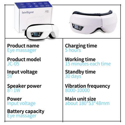 6D Smart Vibration Eye Massager