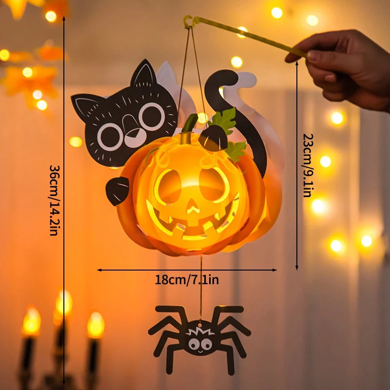 Halloween Pumpkin Lantern Decoration Kit – Creative Party Lanterns for Halloween