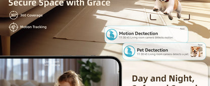 2K WiFi Indoor Security Camera