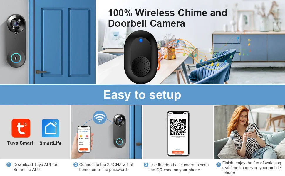 1080P Wireless Video Doorbell Camera