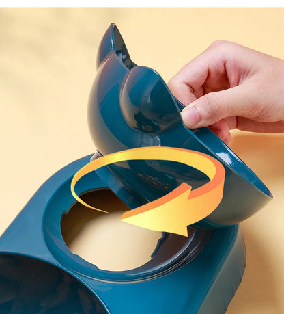 3-in-1 Cat Feeder with Automatic Water Dispenser