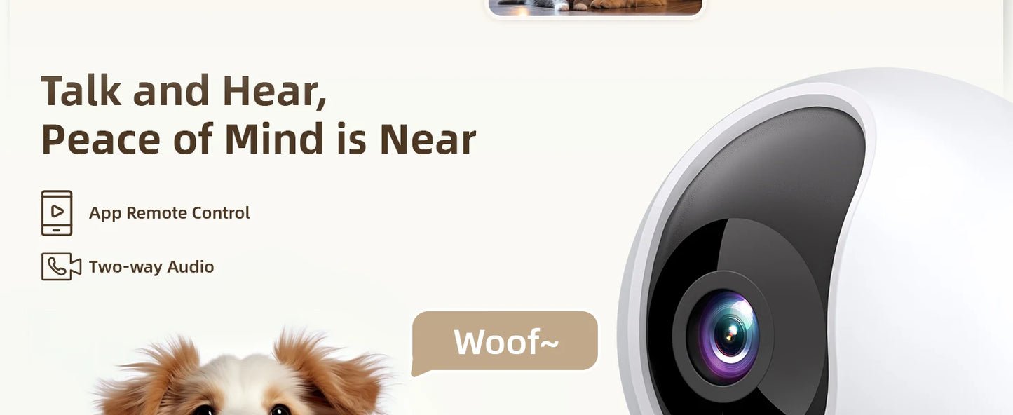 2K WiFi Indoor Security Camera