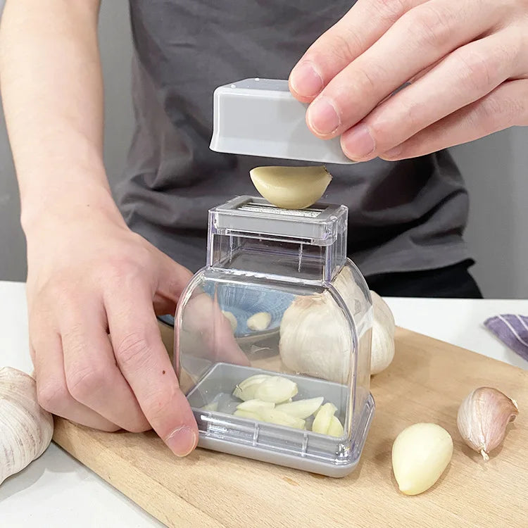 Manual Garlic Press & Grinder – Multi-Function Cutter