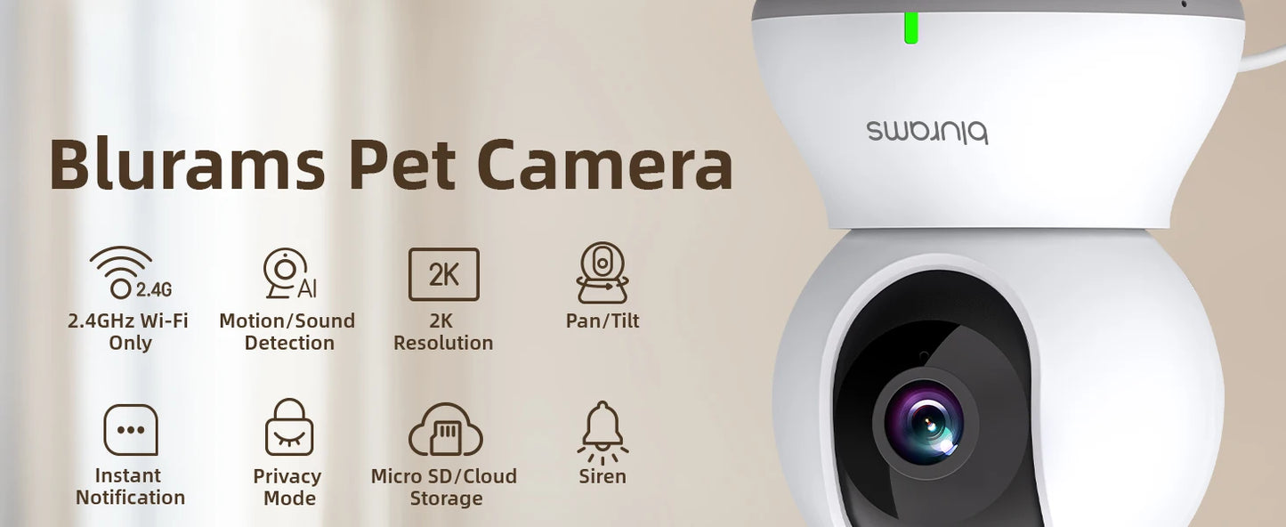 2K WiFi Indoor Security Camera