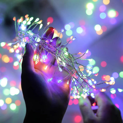USB Power LED Firecracker String Christmas Lights