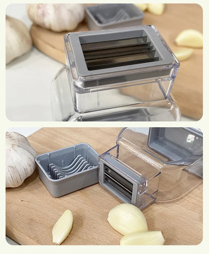 Manual Garlic Press & Grinder – Multi-Function Cutter