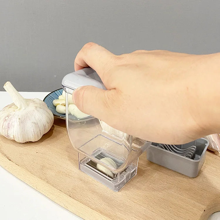 Manual Garlic Press & Grinder – Multi-Function Cutter