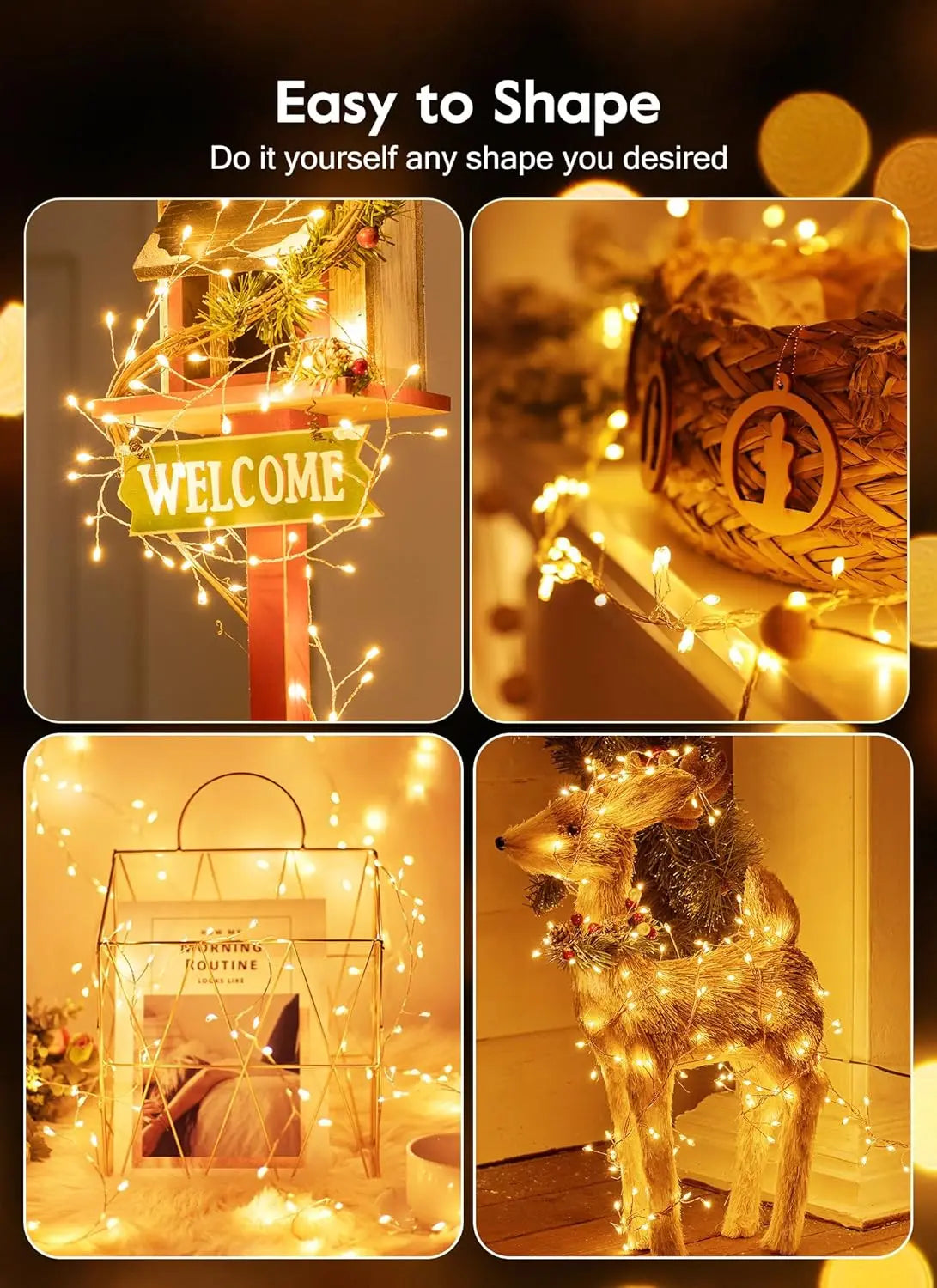 USB Power LED Firecracker String Christmas Lights