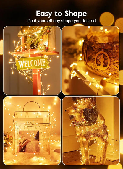 USB Power LED Firecracker String Christmas Lights