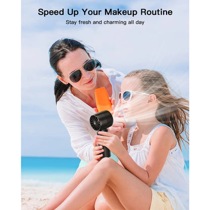 ColdSky Handheld Mini Fan – 4000mAh Portable Rechargeable Fan with LED Display & 5-Speed Turbo Modes