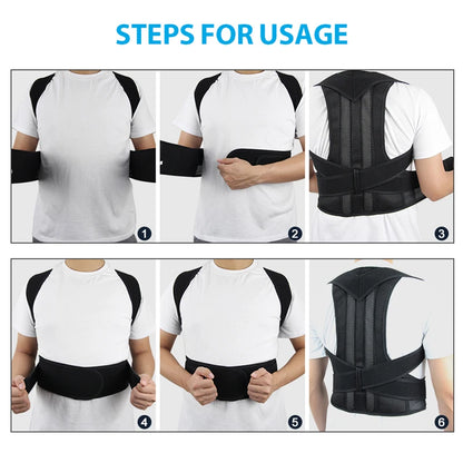Breathable Back Posture Corrector Brace