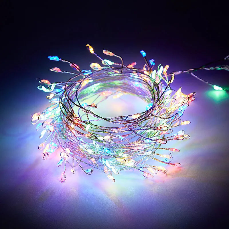 USB Power LED Firecracker String Christmas Lights