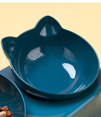 3-in-1 Cat Feeder with Automatic Water Dispenser