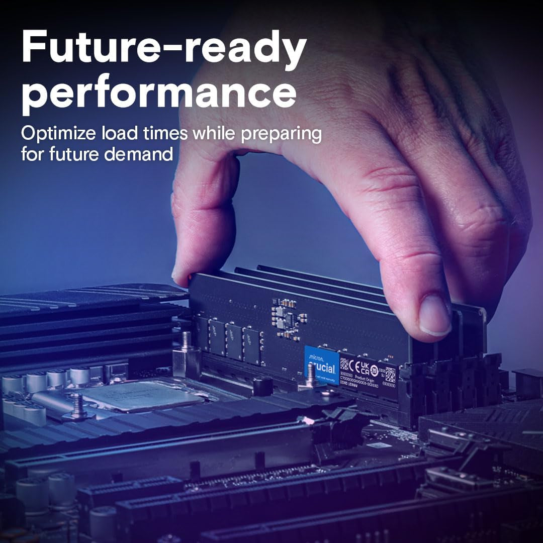 High-Performance 8GB DDR5 RAM - 4800MHz UDIMM Memory for 13th Gen Intel & AMD Ryzen 7000