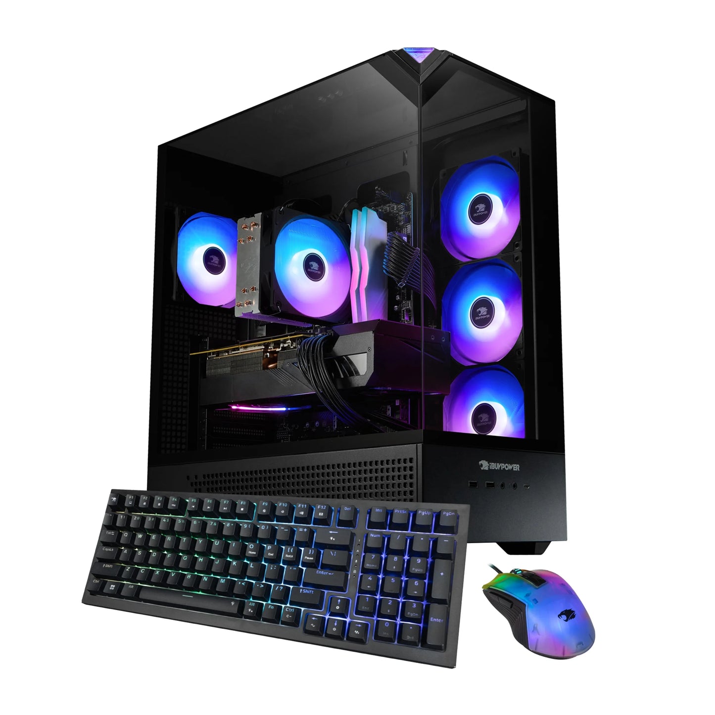 High-Performance Element Black Gaming PC | Intel Core i9-14900F, NVIDIA RTX 5070 12GB, 32GB RAM, 1TB SSD, Windows 11