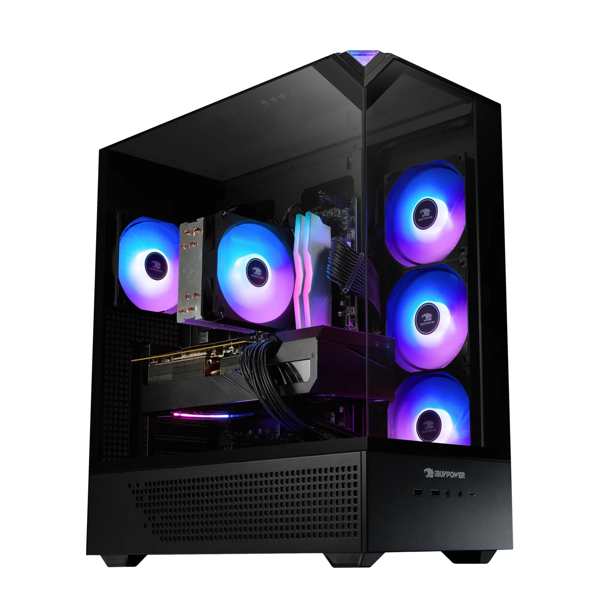 High-Performance Element Black Gaming PC | Intel Core i9-14900F, NVIDIA RTX 5070 12GB, 32GB RAM, 1TB SSD, Windows 11